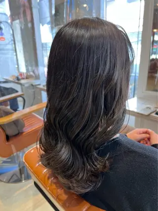 ミディアム カラー 山本美月🫧艶カラー 🐬暖色カラー🫧のヘアスタイル