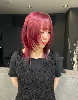 セミロング カラー men'scut募集 /艶カラー/上杉健太のヘアスタイル