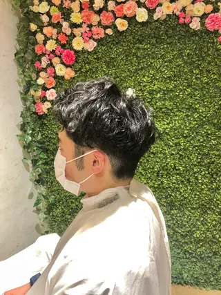 パーマ メンズ 舩坂 友賀のヘアスタイル