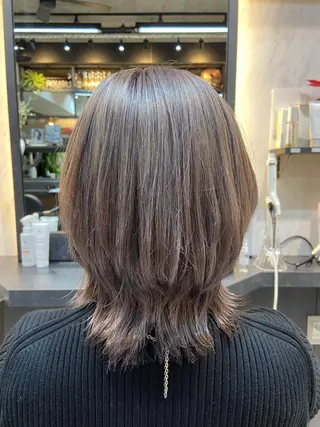 ミディアム 髪質改善 永田零亜のヘアスタイル