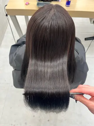 セミロング 今話題の艶髪矯正 美艶カラー/FUKAのヘアスタイル