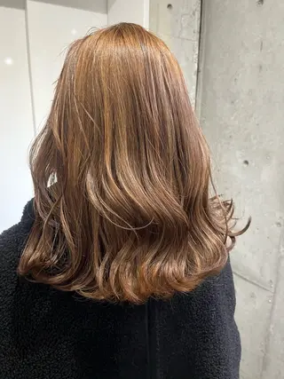 ミディアム カラー ヘアアレンジ 駅チカ【ali'i】 アリイ花崎友美☘のヘアスタイル