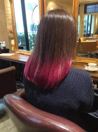 ミディアム カラー パーマ ヘアアレンジ メンズ キッズ ネイル マツエク・マツパ サロンドミルク 渋谷高比良のヘアスタイル