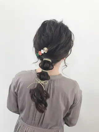 セミロング 松田 みのりのヘアスタイル