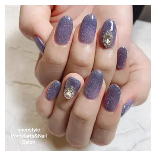 ミディアム ネイル 🐾enen style 🐾のネイルデザイン