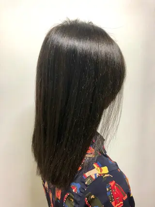 セミロング カラー 桐原 竜也のヘアスタイル
