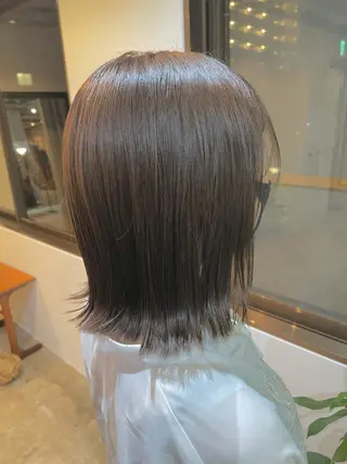 ミディアム カラー ヘアアレンジ REONA🪽✨薬院 レイヤーカット🫧のヘアスタイル