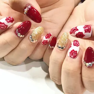 ネイル 渋谷／チップ長さ出し 👑アプレgel-xのネイルデザイン
