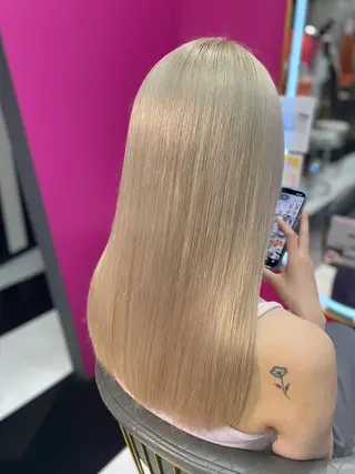 ロング カラー 🐺新宿manabu プルエクステのヘアスタイル