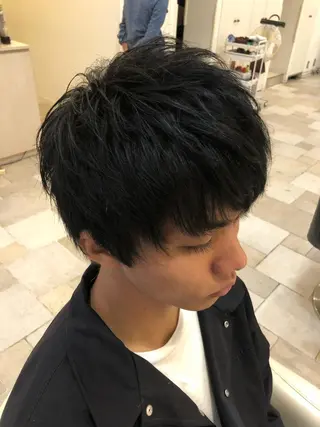 ショート ヘアアレンジ メンズ メンズパーマ特化/ メッシュ/薫/店長のヘアスタイル