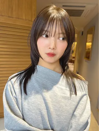 ミディアム カラー HIBIKI/原宿 ハッシュカット🪄のヘアスタイル