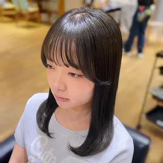 ミディアム カラー パーマ 縮毛矯正/レイヤー 🌙児玉光瑠のヘアスタイル