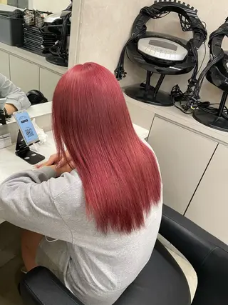 セミロング カラー ヘアアレンジ 💗横浜美容室 💗HARUNAのヘアスタイル