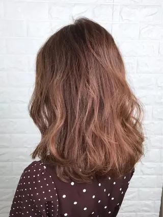 ミディアム カラー 髪質改善縮毛矯正 美容師✂️山崎竜二のヘアスタイル