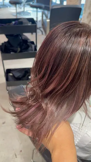 セミロング カラー ヘアアレンジ 久米 治仁のヘアスタイル