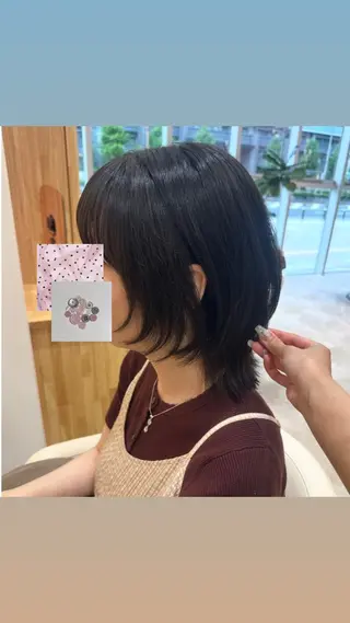 ミディアム 淡い暖色カラー🩰 girly ♡ ノアのヘアスタイル