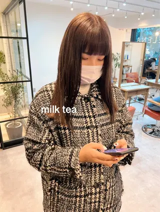 セミロング ナチュラルなショート 北本空河のヘアスタイル