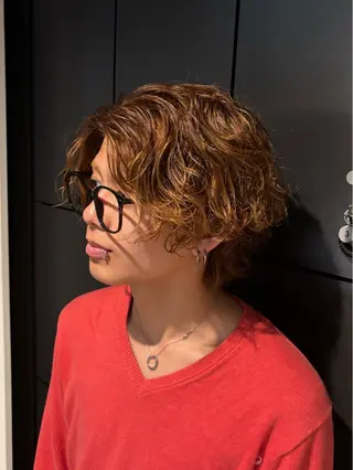 カラー メンズ LUVISM 長岡店/三田のヘアスタイル