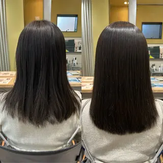 ロング パーマ hubhair レイヤー/透明感のヘアスタイル