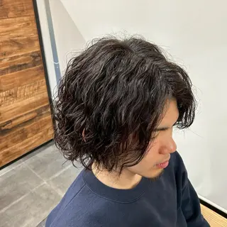 パーマ メンズ sora🎀/ 韓国風メンズ🇰🇷のヘアスタイル