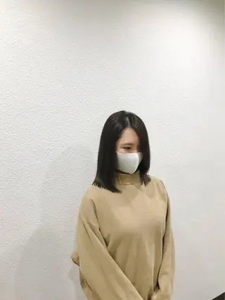 ミディアム 石田 有矢のヘアスタイル