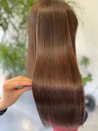 ロング カラー 髪質改善&美髪カラー ボブ&ロングRINのヘアスタイル