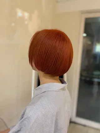 カラー ボブパーマ/ スズキユウナのヘアスタイル