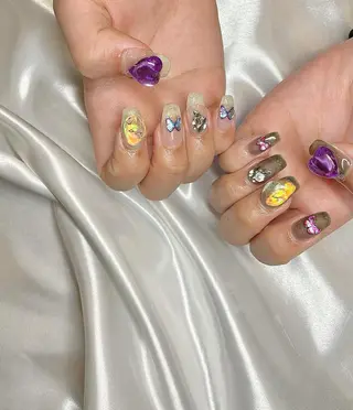 セミロング カラー パーマ ヘアアレンジ メンズ キッズ ネイル マツエク・マツパ el. by Aoのネイルデザイン