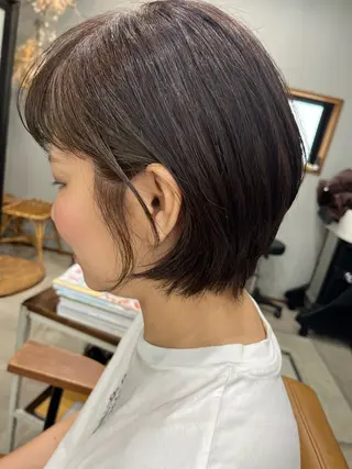 ショート カラー フクウラ ミホのヘアスタイル
