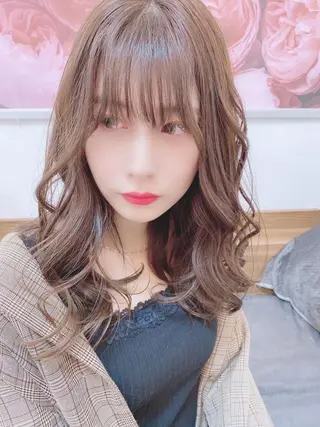ロング カラー ハットリ ユウイチのヘアスタイル