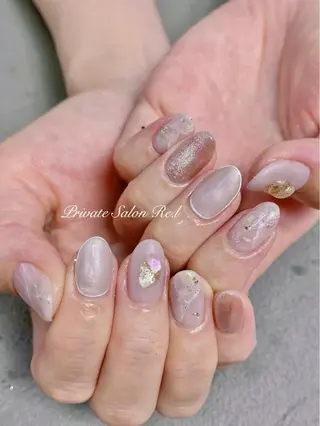 ネイル モチの良さ◉ フィルインネイル♡のネイルデザイン