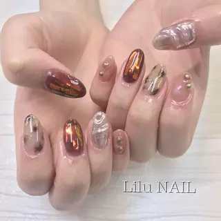 ネイル モチの良さ◉ フィルインネイル♡のネイルデザイン