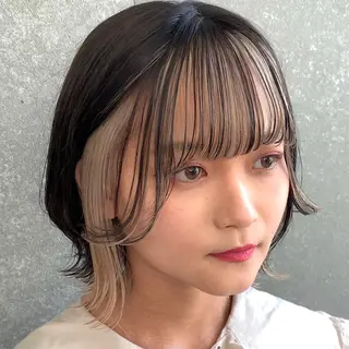 ショート カラー 韓国ヘア/艶カラー /田中悠佑のヘアスタイル