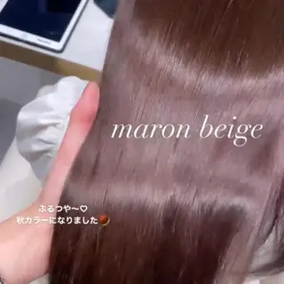 ミディアム 🤎小顔レイヤー /ベージュ🤎友香のヘアスタイル