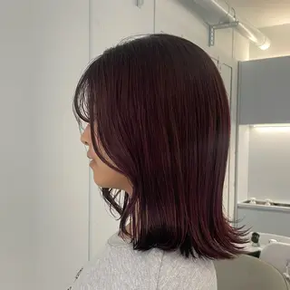 ミディアム カラー なりた るいのヘアスタイル