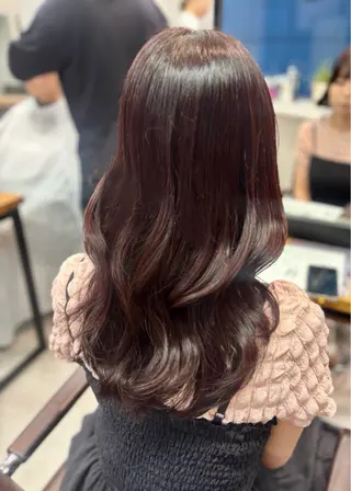 ロング カラー うる艶カラー 顔周りカット♡ikuのヘアスタイル