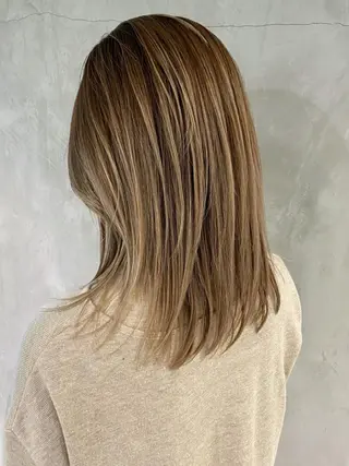 カラー パーマ ミディアム ヘアアレンジ ITbyALBUM 中野店のヘアスタイル