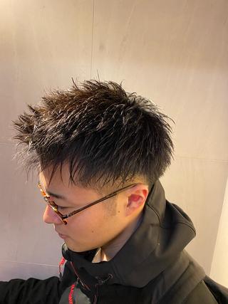 ショート メンズ 土井 康永のヘアスタイル