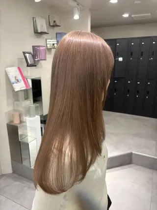 ロング カラー ヘアアレンジ MOMO艶髪 🩵モテカラーのヘアスタイル
