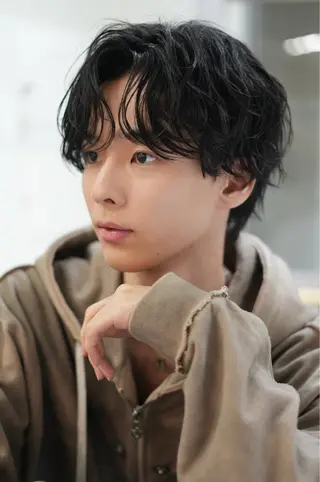 ショート パーマ メンズ 加藤拓海 /モデル募集中のヘアスタイル