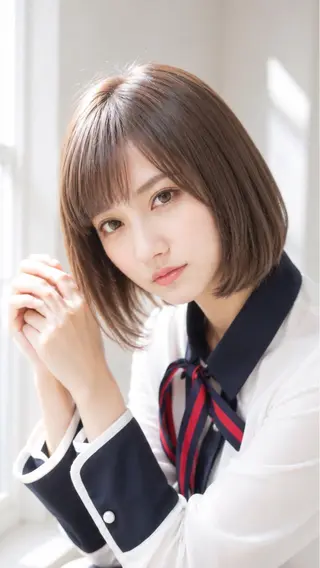 ミディアム カラー イズ ミのヘアスタイル