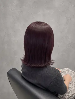 ミディアム 🖤yumi🖤🎀 透明感カラー韓国ヘアのヘアスタイル