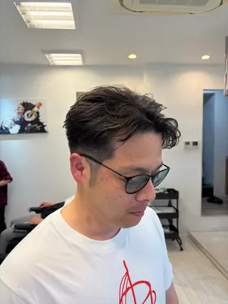 カラー パーマ メンズ men'sヤマカワ /【琉生】のヘアスタイル