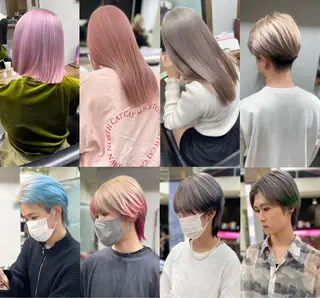 カラー yasuハイトーン/ デザインカラーのヘアスタイル