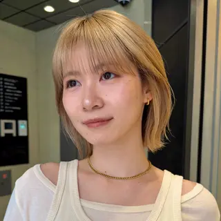 ミディアム カラー SAKI 新宿のヘアスタイル