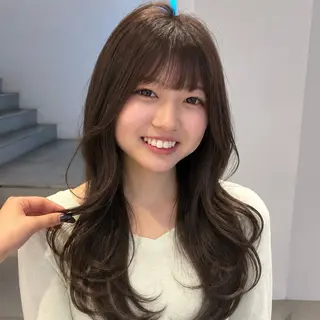 カラー 透明感カラー/レイヤ ーカットりこ🤎🫧のヘアスタイル