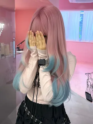 ロング カラー ブリーチカラー /MAHIROのヘアスタイル