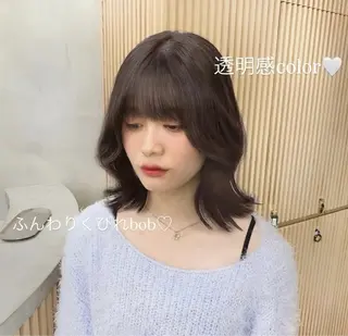 セミロング 【ナチュラル可愛いレ イヤー🩶】ななみのヘアスタイル