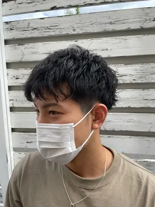 パーマ メンズ コレットヘアー 田中アヤノのヘアスタイル