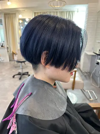 ショート カラー 🩵透明感/高発色 /難波/北原佑記🌸のヘアスタイル